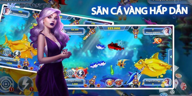 Bắn cá vàng tựa game săn cá HOT nhất 2024 của nhà cái mk sport